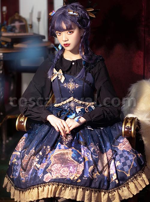 Immortal-Bottle-Series-JSK-Retro-Printing-Classic-Lolita-Sling-Dress-coscarnival-4215
