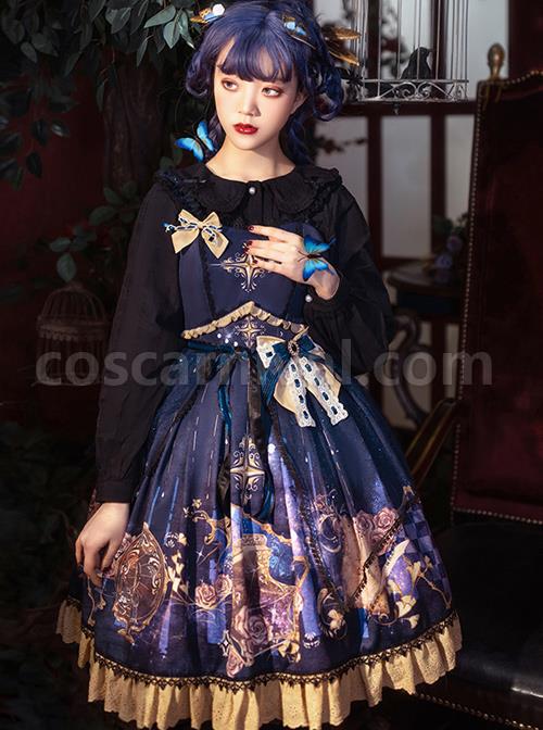 Immortal-Bottle-Series-JSK-Retro-Printing-Classic-Lolita-Sling-Dress-coscarnival-4217