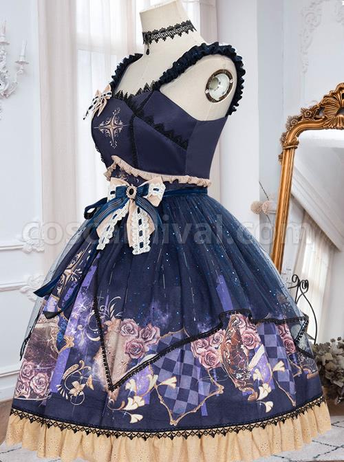 Immortal-Bottle-Series-JSK-Retro-Printing-Classic-Lolita-Sling-Dress-coscarnival-4231