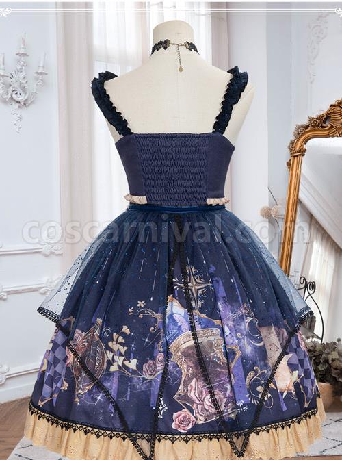 Immortal-Bottle-Series-JSK-Retro-Printing-Classic-Lolita-Sling-Dress-coscarnival-4258