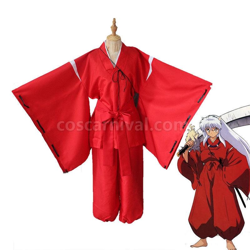 Inuyasha Inuyasha Red Cosplay Costume coscarnival011114793