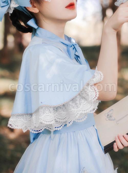 Iris-Flower-Series-OP-Butterfly-Sleeve-Embroidery-Blue-Classic-Lolita-Short-Sleeve-Dress-coscarnival-3995
