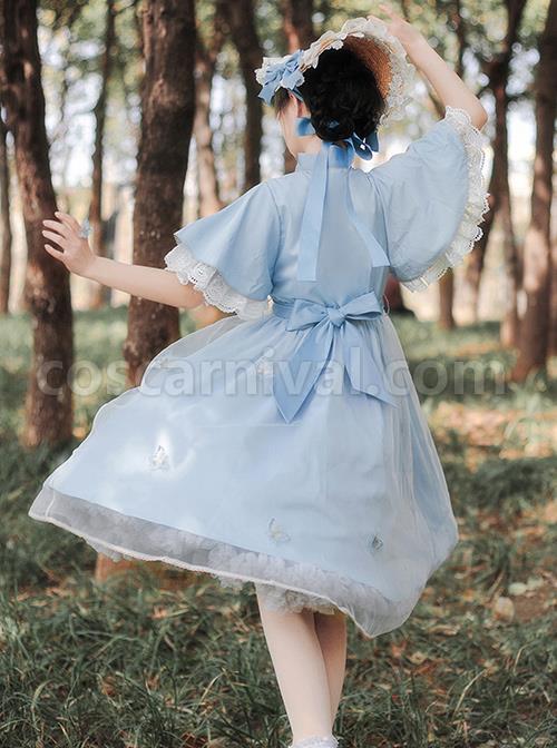 Iris-Flower-Series-OP-Butterfly-Sleeve-Embroidery-Blue-Classic-Lolita-Short-Sleeve-Dress-coscarnival-4003