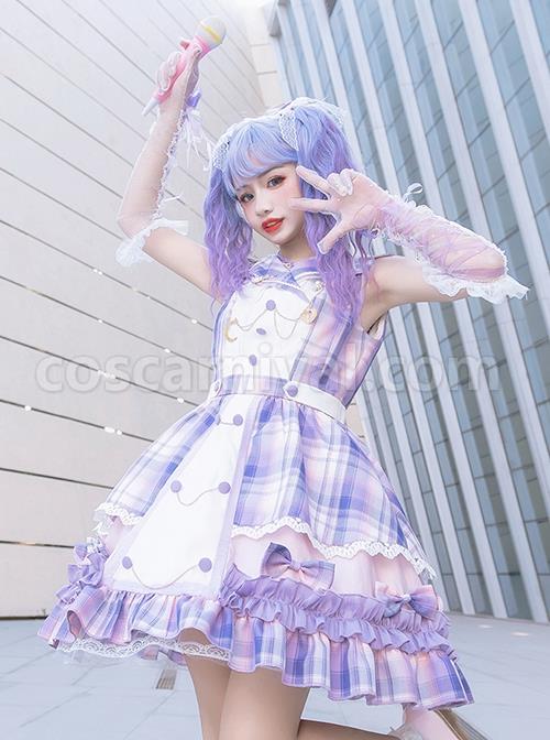 Irregular-Neckline-Purple-Plaid-Print-Lace-Bow-Decorative-Ruffled-Hem-Classic-Lolita-Sleeveless-Dress-coscarnival-759