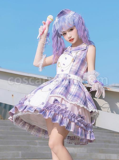 Irregular-Neckline-Purple-Plaid-Print-Lace-Bow-Decorative-Ruffled-Hem-Classic-Lolita-Sleeveless-Dress-coscarnival-782