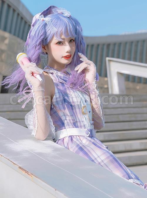 Irregular-Neckline-Purple-Plaid-Print-Lace-Bow-Decorative-Ruffled-Hem-Classic-Lolita-Sleeveless-Dress-coscarnival-787