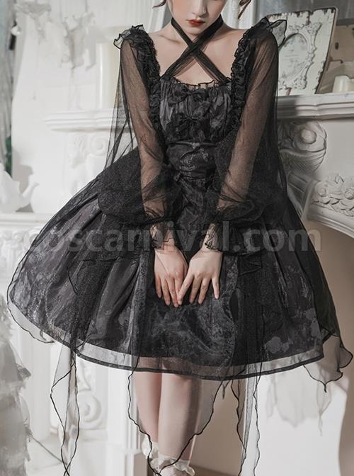 Irregular-Print-Irregular-Hem-Design-Semi-Sheer-Lantern-Sleeve-Classic-Lolita-Long-Sleeve-Dress-coscarnival-384