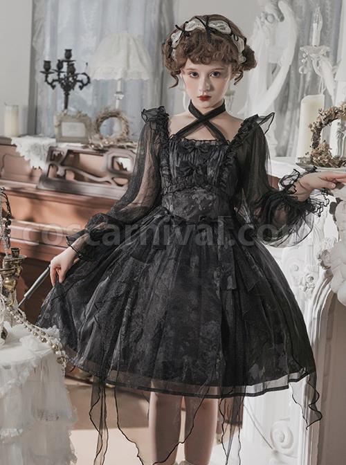 Irregular-Print-Irregular-Hem-Design-Semi-Sheer-Lantern-Sleeve-Classic-Lolita-Long-Sleeve-Dress-coscarnival-390