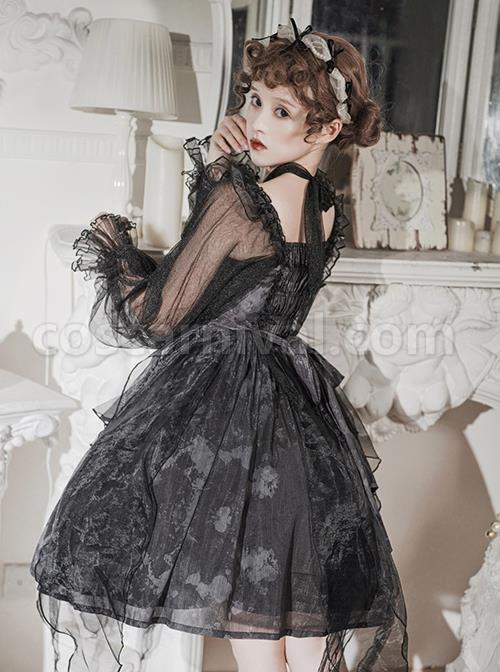 Irregular-Print-Irregular-Hem-Design-Semi-Sheer-Lantern-Sleeve-Classic-Lolita-Long-Sleeve-Dress-coscarnival-403