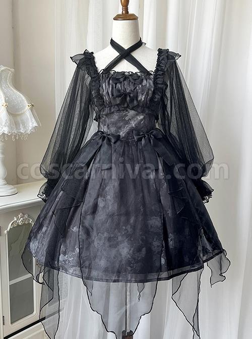 Irregular-Print-Irregular-Hem-Design-Semi-Sheer-Lantern-Sleeve-Classic-Lolita-Long-Sleeve-Dress-coscarnival-422