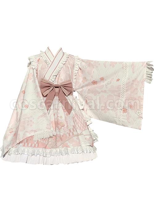 Japanese-Ruffled-Collar-Large-Sleeves-Bowknot-Classic-Lolita-Long-Sleeved-Dress-coscarnival-1622