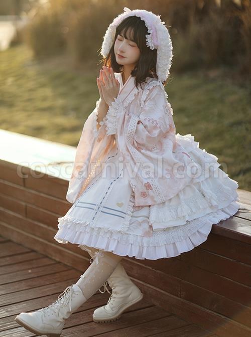 Japanese-Ruffled-Collar-Large-Sleeves-Bowknot-Classic-Lolita-Long-Sleeved-Dress-coscarnival-1637
