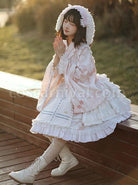 Japanese-Ruffled-Collar-Large-Sleeves-Bowknot-Classic-Lolita-Long-Sleeved-Dress-coscarnival-1637