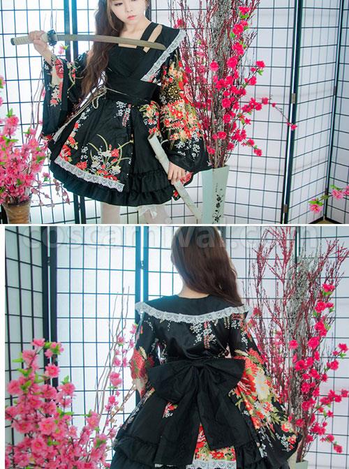 Japanese-Style-Flowers-Printing-Bowknot-Black-Kimono-Classic-Lolita-Dress-coscarnival-858