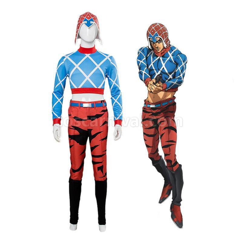 JoJo's Bizarre Adventure Golden Wind Guido Mista Cosplay Costume coscarnival011118593