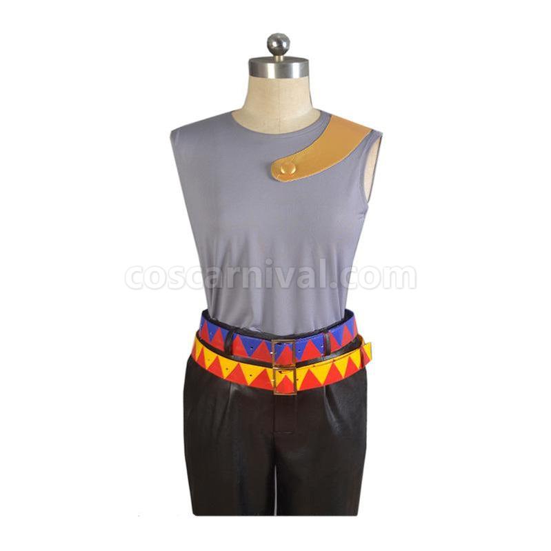 JoJo's Bizarre Adventure Kujo Jotaro Cosplay Costume with Hat coscarnival011118590