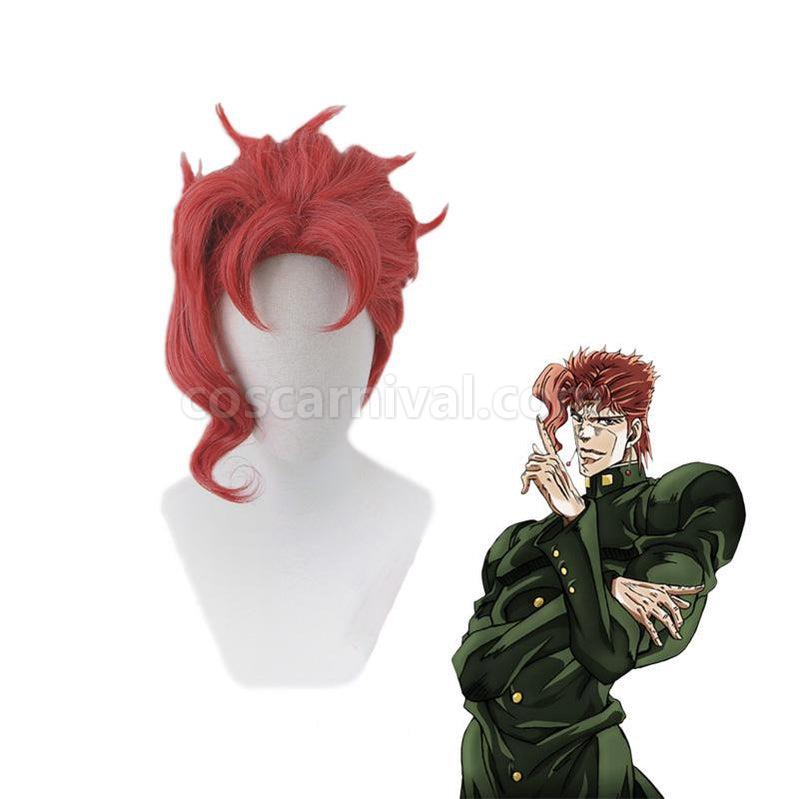 JoJo's Bizarre Adventure Stardust Crusaders Kakyoin Noriaki Short Wine Red Cosplay Wigs coscarnival011118766