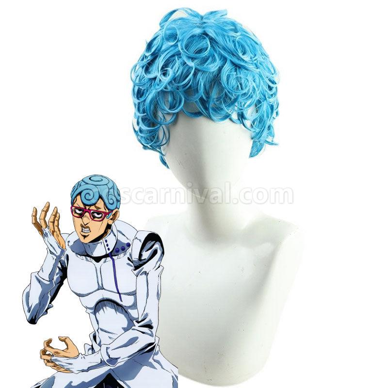 JoJo's Bizarre Adventure Vento Aureo Golden Wind Ghiaccio Cosplay Wigs coscarnival01112875