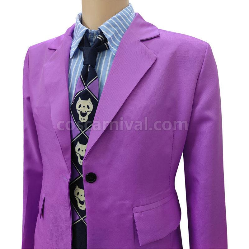 JoJo's Bizarre Adventure Yoshikage Kira Suit Cosplay Costumes coscarnival01117975