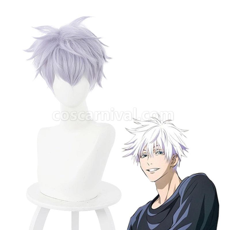 Jujutsu Kaisen Ordinary Satoru Gojo Short Purple Cosplay Wigs coscarnival011113371