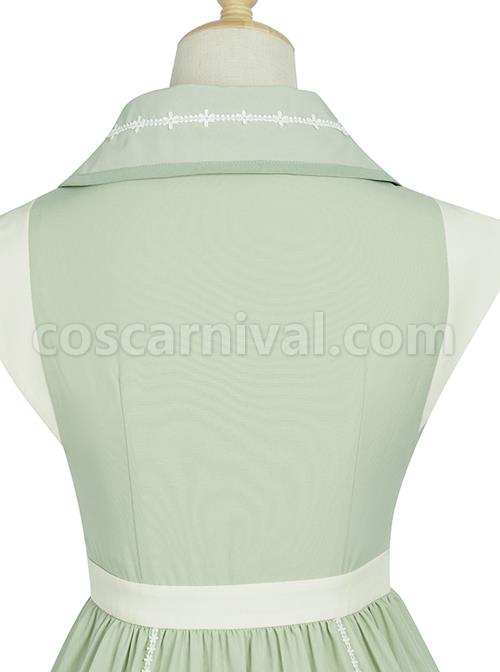 Jungle-Letterhead-Series-Pastoral-Style-Green-Daily-Classic-Lolita-Pure-Color-Sleeveless-Dress-coscarnival-5109