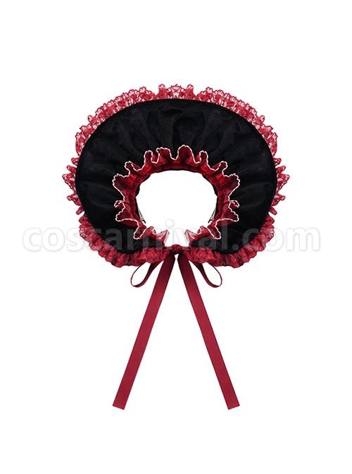 K Series Baroque Red Velvet Classical Detachable Chain Gemini Gothic Lolita Sleeveless Dress coscarnival