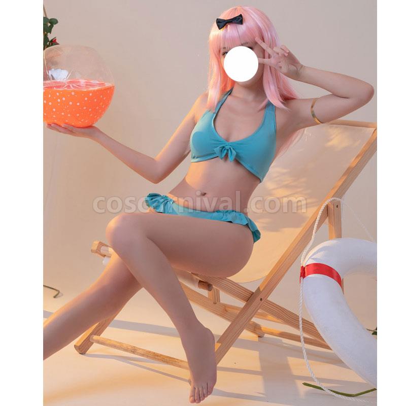 Kaguya sama Love is War Chika Fujiwara Swimsuit Cosplay Costume coscarnival01116629
