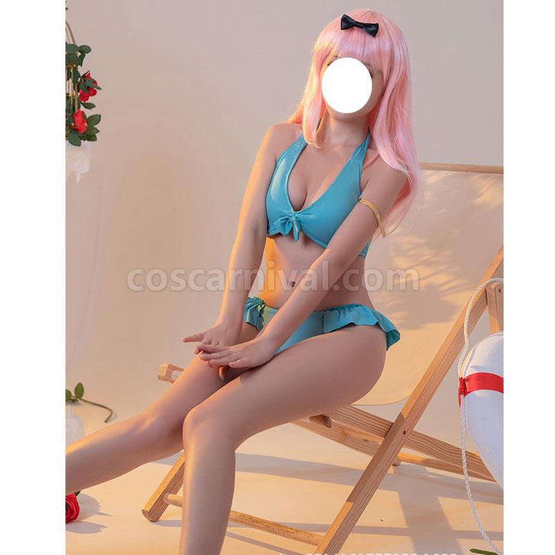 Kaguya sama Love is War Chika Fujiwara Swimsuit Cosplay Costume coscarnival01116640