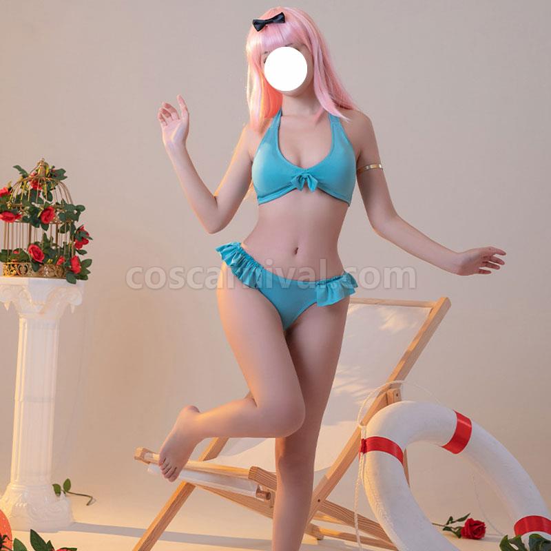 Kaguya sama Love is War Chika Fujiwara Swimsuit Cosplay Costume coscarnival01116648