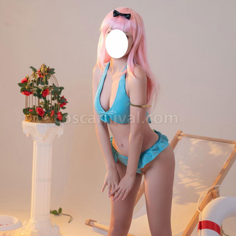 Kaguya sama Love is War Chika Fujiwara Swimsuit Cosplay Costume coscarnival01116653