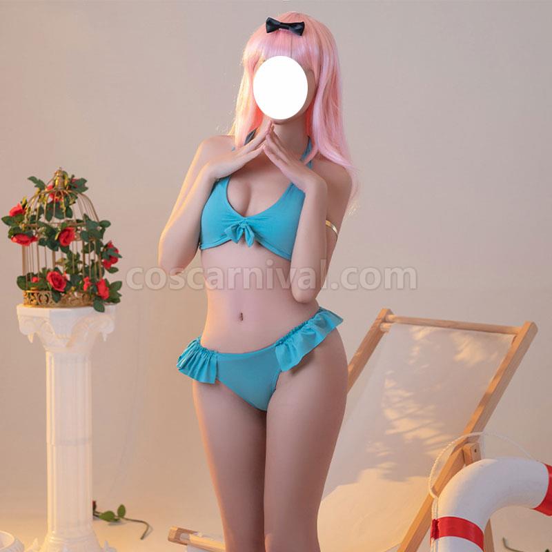 Kaguya sama Love is War Chika Fujiwara Swimsuit Cosplay Costume coscarnival01116659