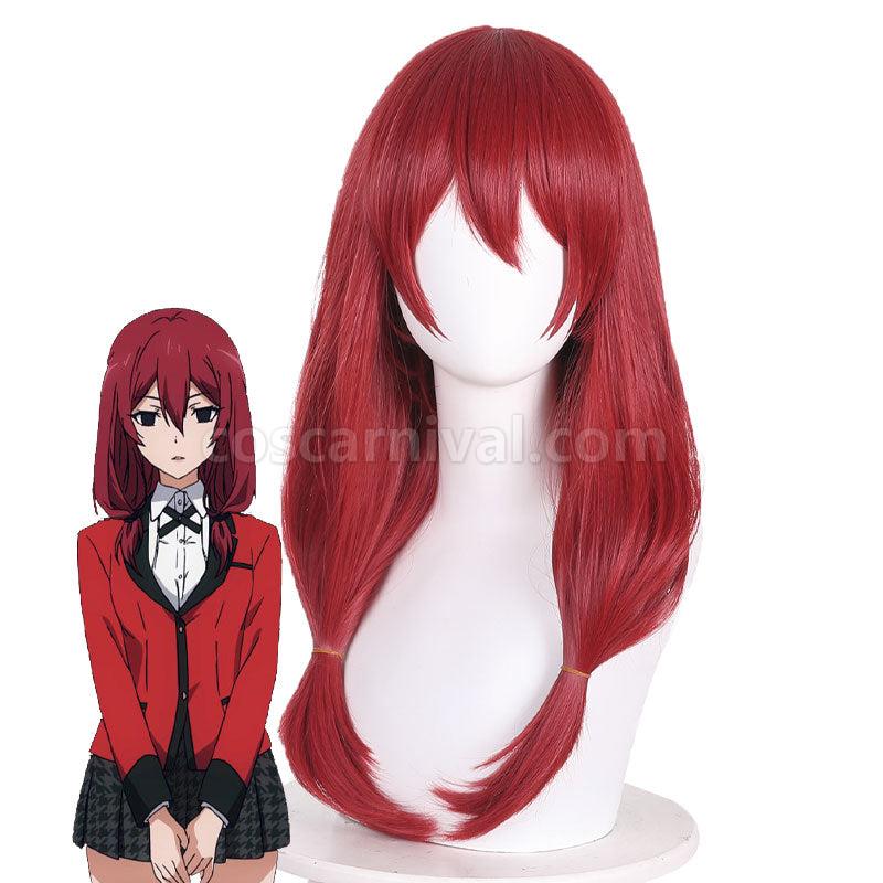 Kakegurui Twin Mikura Sado Red Cosplay Wigs coscarnival01111800