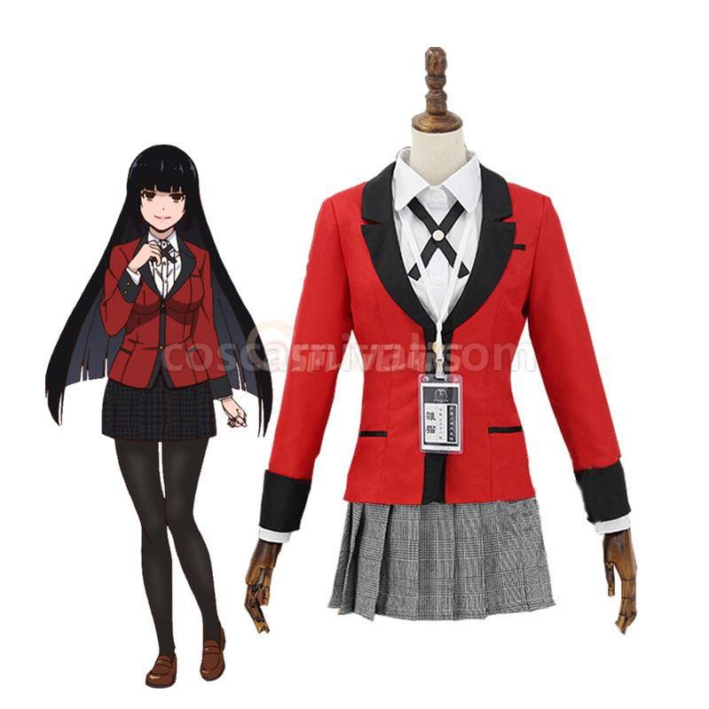 Kakegurui Yumeko Jabami Uniform Cosplay Costumes coscarnival011118441