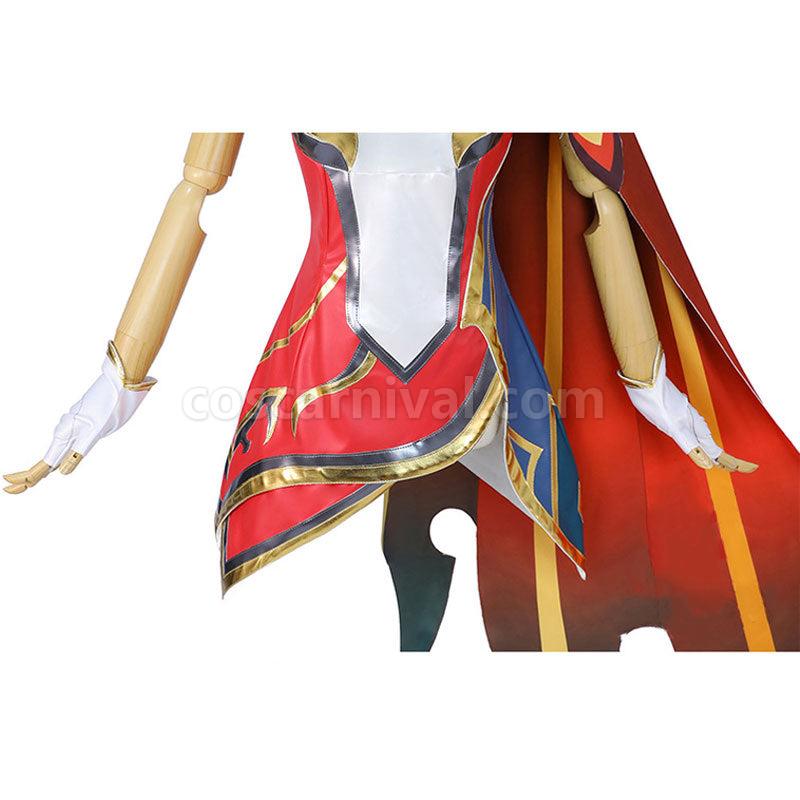LOL Anniversary Brave Phoenix Xayah Cosplay Costumes coscarnival01118449