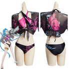 LOL Arcane Jinx Loose Cannon Swimsuit Cosplay Costume coscarnival01114748