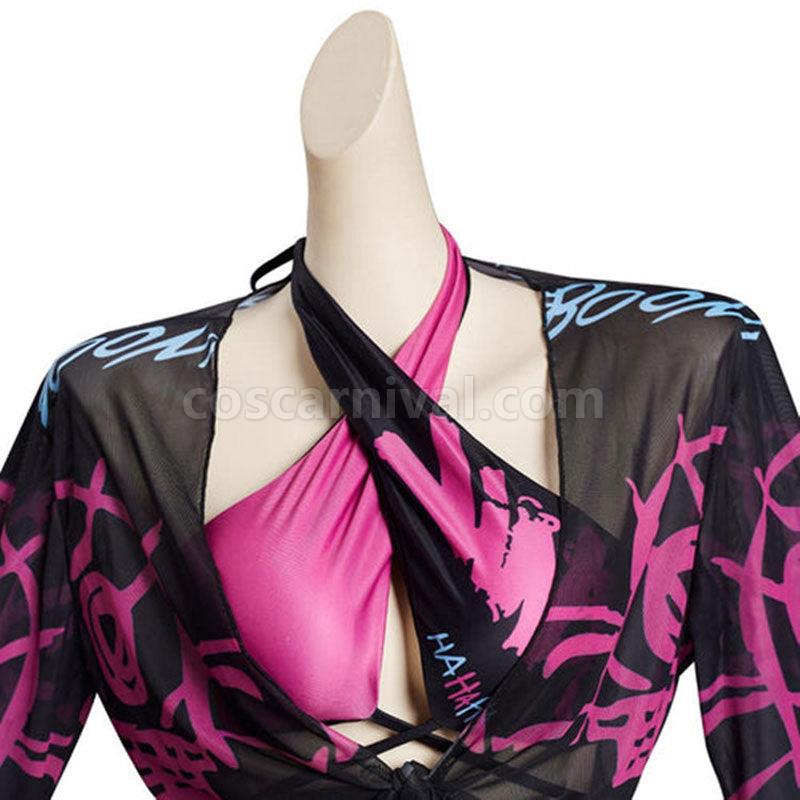 LOL Arcane Jinx Loose Cannon Swimsuit Cosplay Costume coscarnival01114765