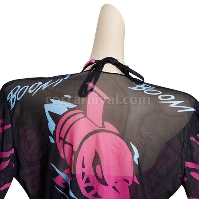 LOL Arcane Jinx Loose Cannon Swimsuit Cosplay Costume coscarnival01114775