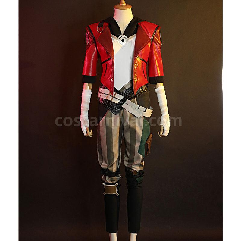 LOL Arcane Vi Fullset Cosplay Costume coscarnival01118603