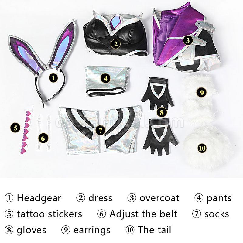LOL Battle Bunny Miss Fortune Cosplay Costume coscarnival01116717