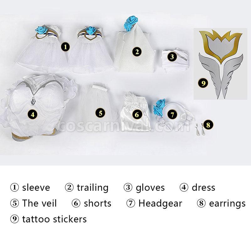 LOL Crystal Rose Lux Cosplay Costumes coscarnival01117647
