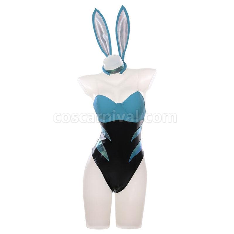 LOL KDA ALL OUT Akali Bunnysuit Cosplay Costumes coscarnival011113085