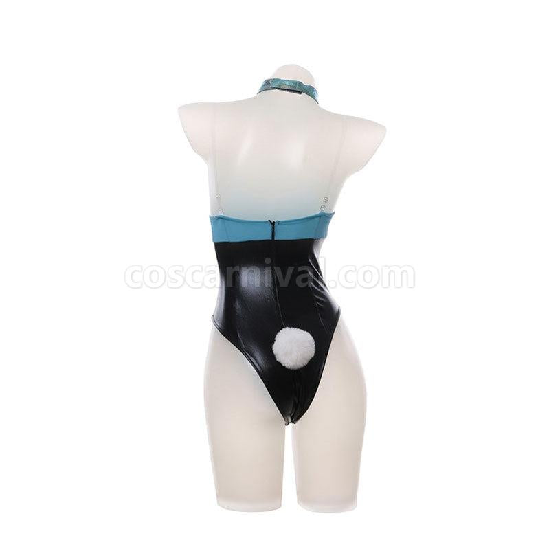 LOL KDA ALL OUT Akali Bunnysuit Cosplay Costumes coscarnival011113099