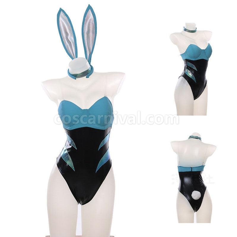 LOL KDA ALL OUT Akali Bunnysuit Cosplay Costumes coscarnival011113107
