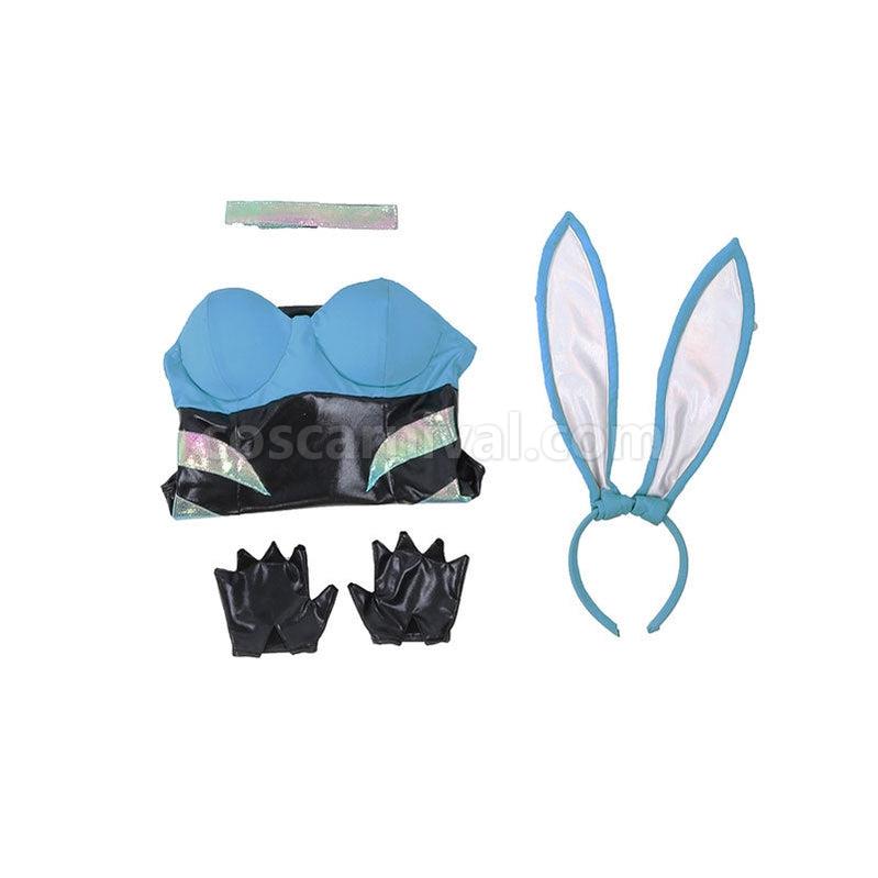 LOL KDA ALL OUT Akali Bunnysuit Cosplay Costumes coscarnival011113111
