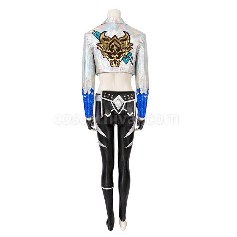 LOL KDA ALL OUT Akali Fullset Cosplay Costumes coscarnival011113223
