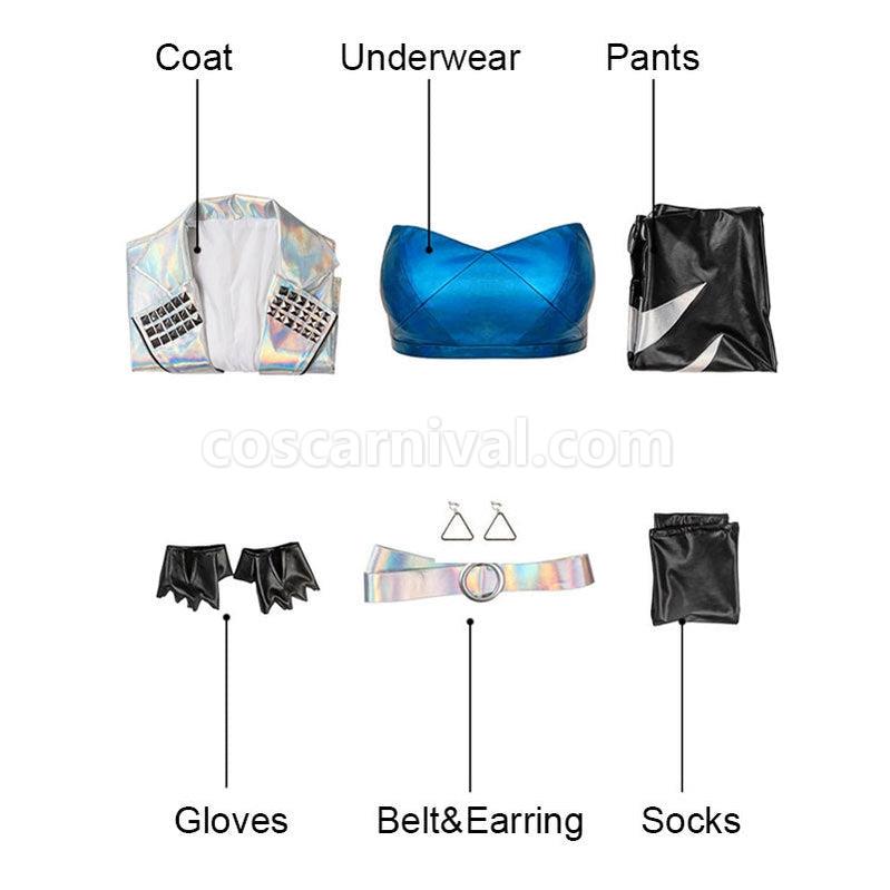 LOL KDA ALL OUT Akali Fullset Cosplay Costumes coscarnival011113244