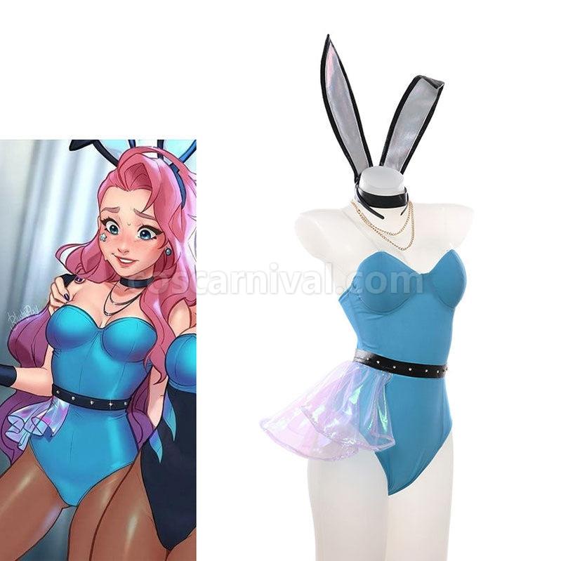 LOL KDA ALL OUT Seraphine Bunnysuit Cosplay Costumes coscarnival011113070