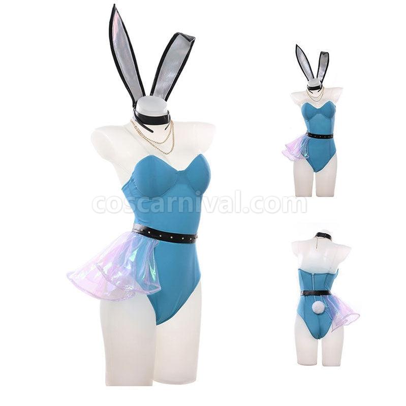 LOL KDA ALL OUT Seraphine Bunnysuit Cosplay Costumes coscarnival011113096