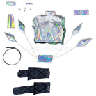 LOL KDA All Out Seraphine Superstar Fullset Cosplay Costumes With Wing Props coscarnival011113940
