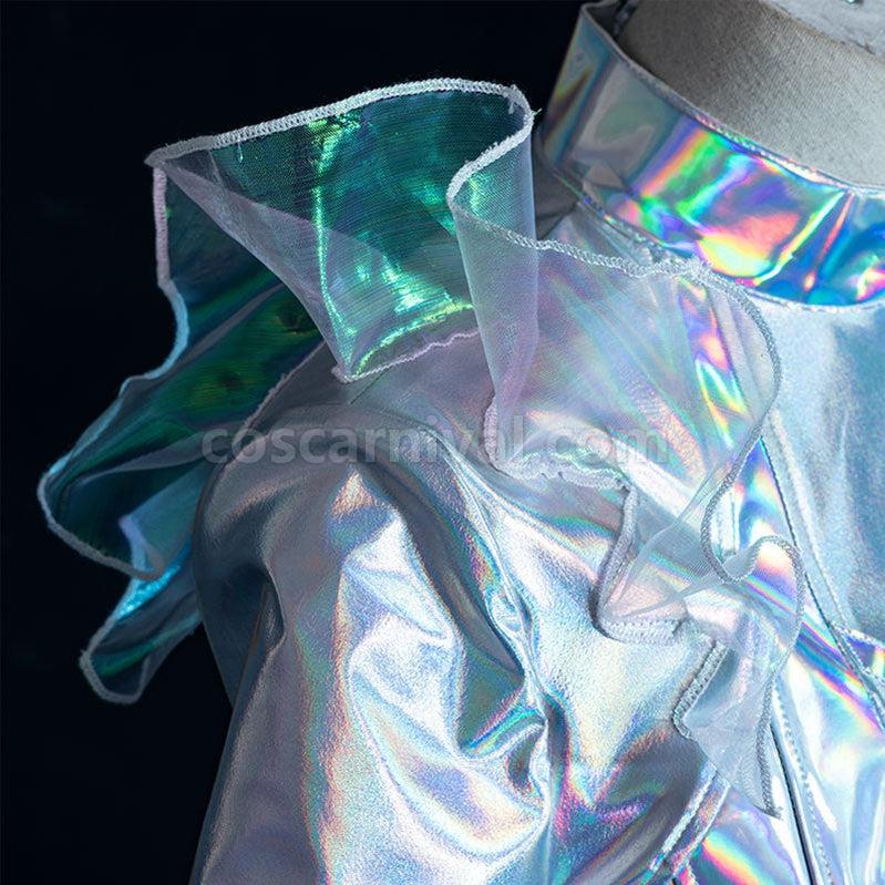 LOL KDA All Out Seraphine Superstar Fullset Cosplay Costumes With Wing Props coscarnival011113968